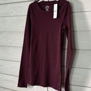 J Crew long sleeve perfect fit t shirt NWT